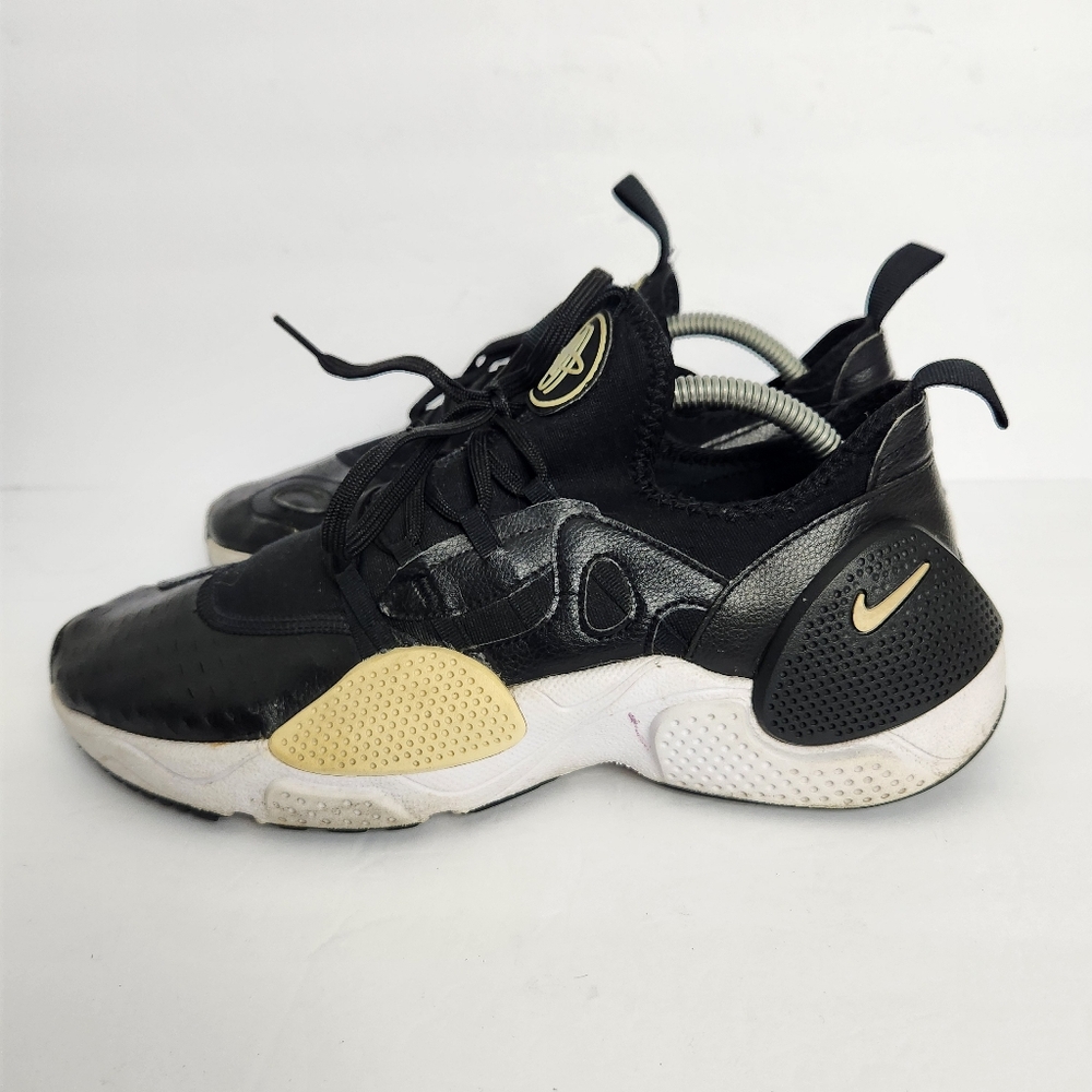 Nike Huarache E.D.G.E. Mens Size 9.5 Black/White Lace Up Sneakers AV3598-001 - Picture 4 of 15
